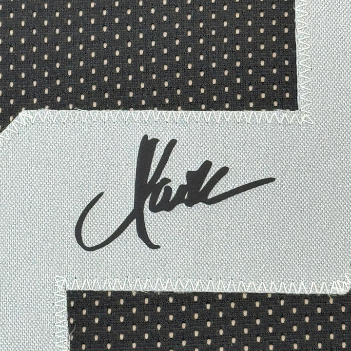 Framed Facsimile Autographed Marcus Allen 33x42 Black Reprint Laser Auto Jersey