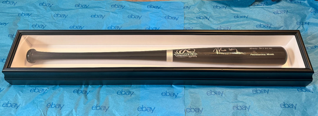 MATT KEMP SIGNED RAWLINGS ADIRONDACK PRO BIG STICK BAT & CUSTOM DISPLAY CASE PSA