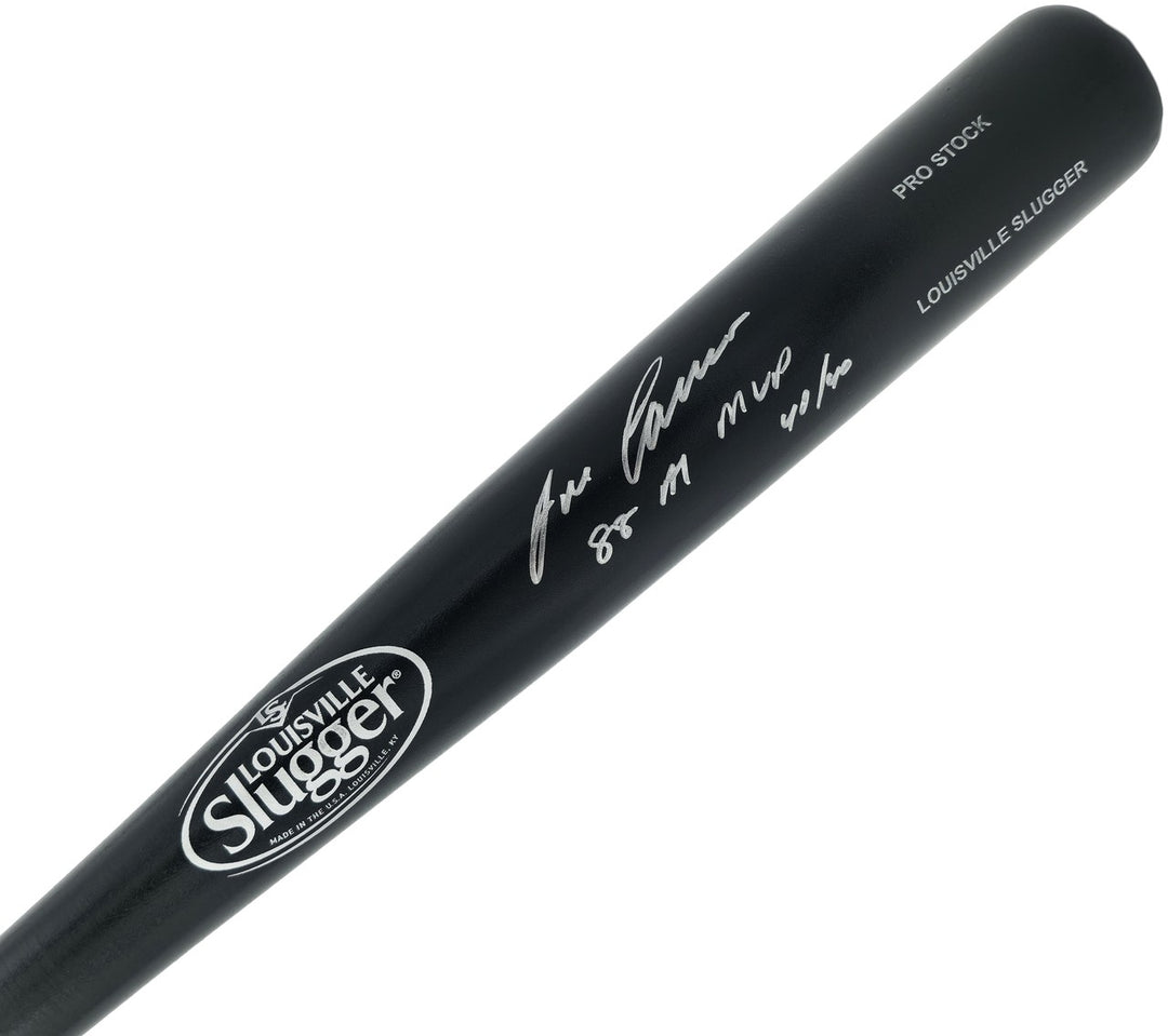 Jose Canseco Auto Black L Slugger Pro Stock Baseball Bat A's 88 AL MVP 40/40