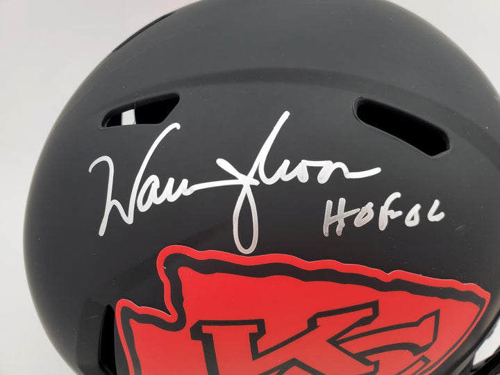 Warren Moon Auto Chiefs Eclipse Black Full Size Speed Replica Helmet HOF 06 MCS