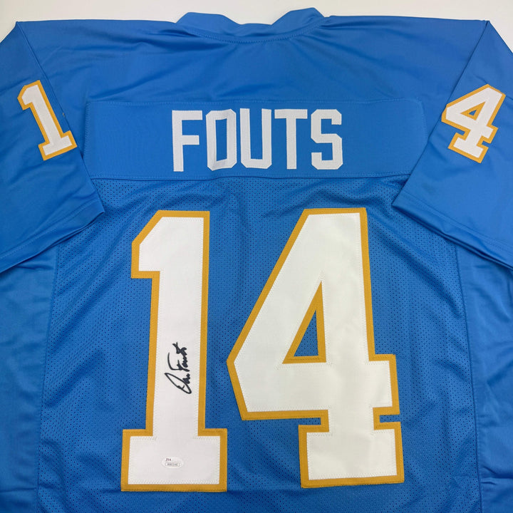 Autographed/Signed Dan Fouts San Diego Blue Football Jersey PSA/DNA COA