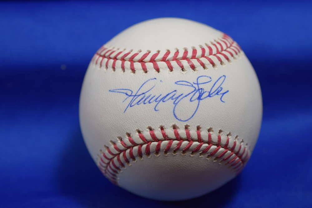 Harrison Bader MLB Authentic COA Autograph Major League OML Signed Baseball 7