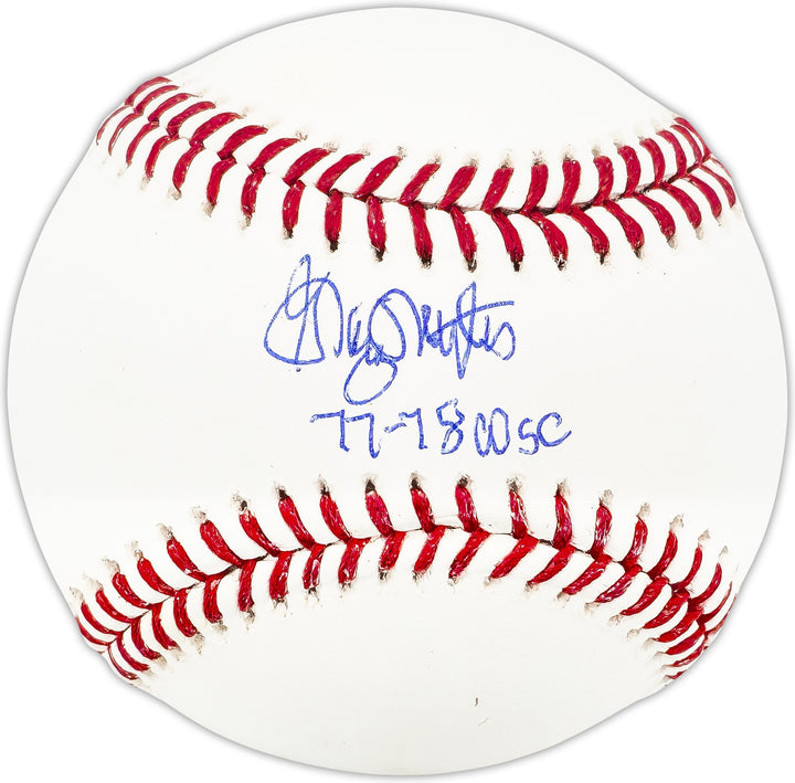 Graig Nettles Signed Official MLB Baseball Yankees "77 & 78 WSC" Beckett Witness