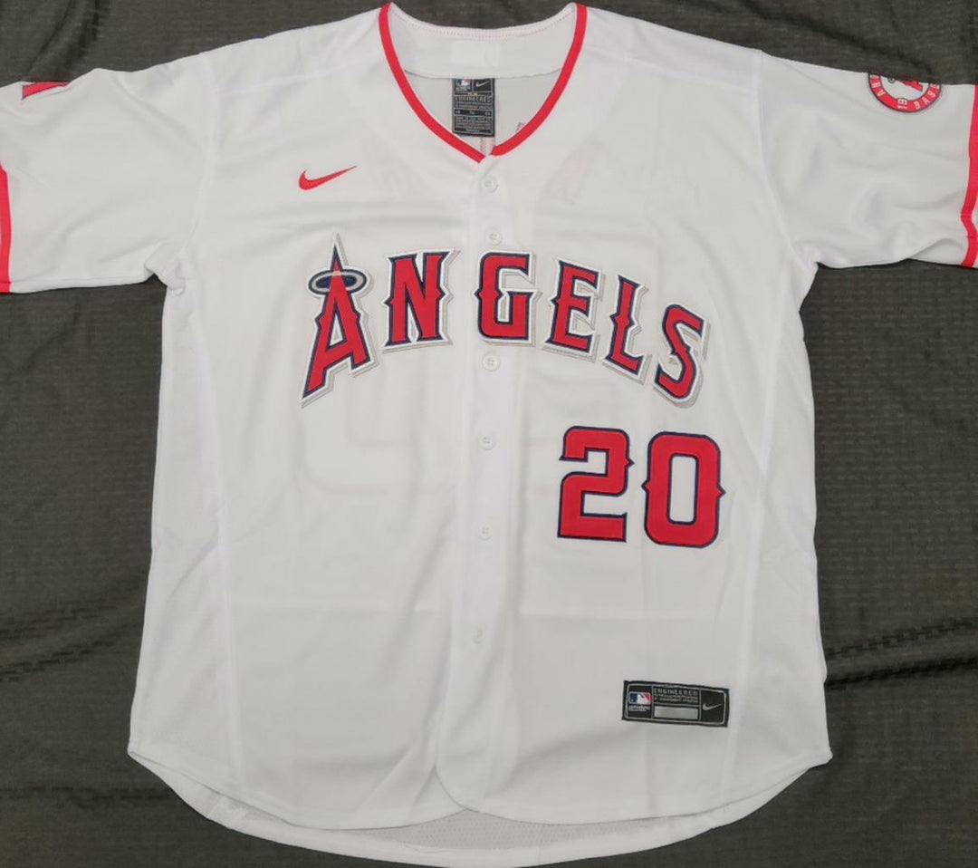 Jared Walsh signed White Los Angeles Angels Jersey autograph BAS Beckett Witness