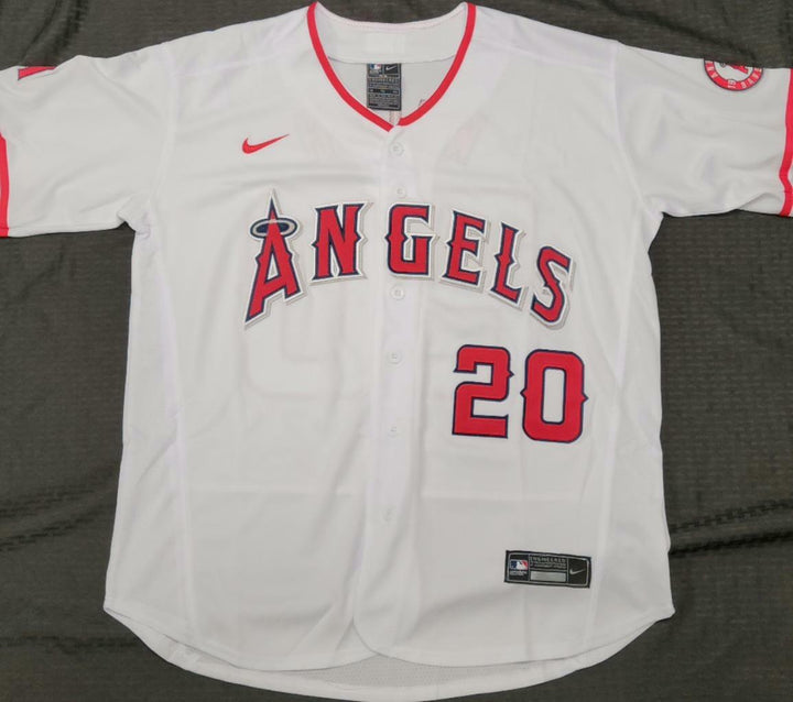 Jared Walsh signed White Los Angeles Angels Jersey autograph BAS Beckett Witness