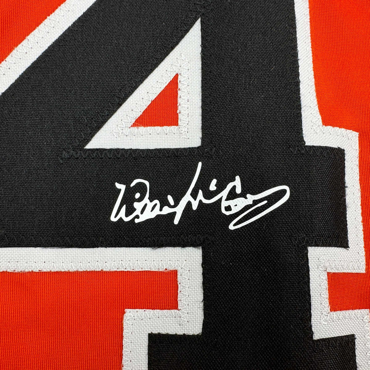 Facsimile Autographed Willie McCovey San Francisco Orange Reprint Jersey XL