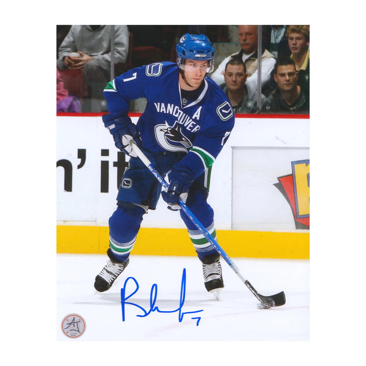 Brendan Morrison Signed Vancouver Canucks Attack Zone 8x10 Photo