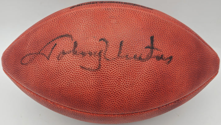 Johnny Unitas Signed Official NFL Leather Football Colts Beckett #A75848