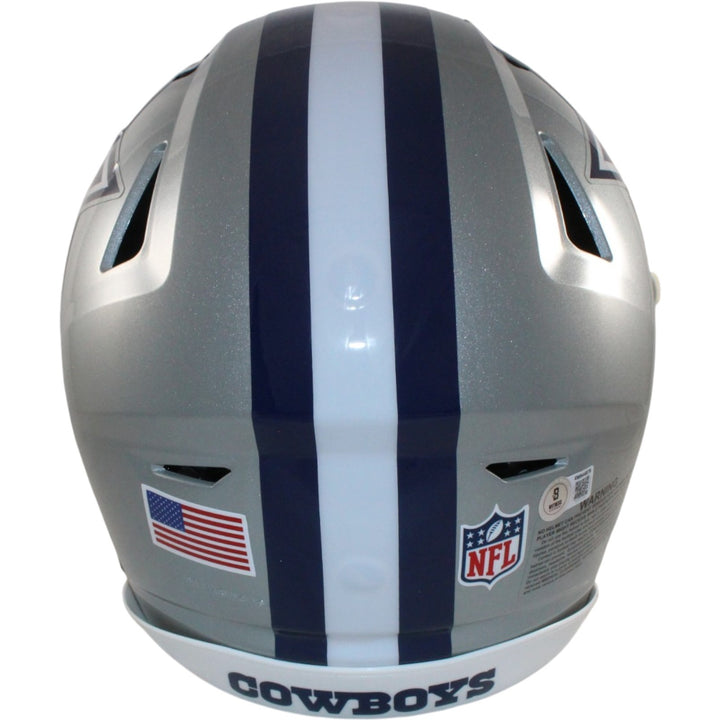 Michael Irvin Autographed Dallas Cowboys SpeedFlex Helmet Beckett Witness 56372