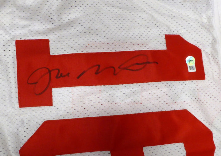 49ers Joe Montana Auto White Wilson Authentic Game Model Jersey Beckett #BP55356