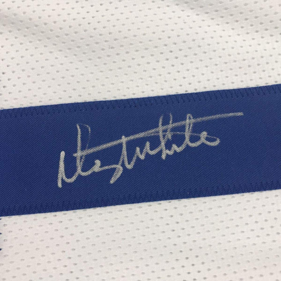 Autographed/Signed DANNY WHITE Dallas White Football Jersey JSA COA Auto