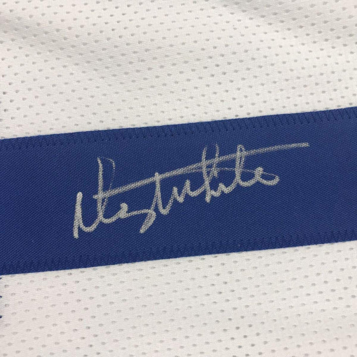 Autographed/Signed DANNY WHITE Dallas White Football Jersey JSA COA Auto