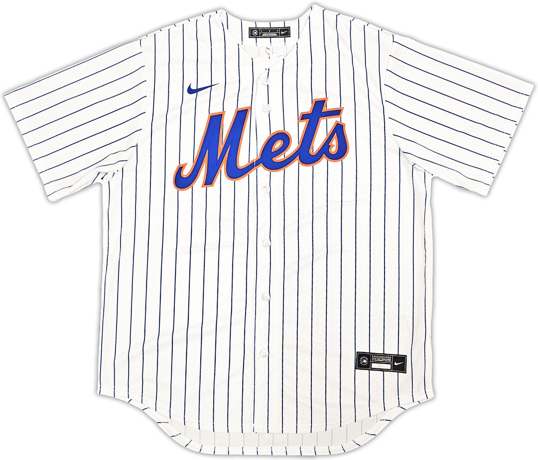 New York Mets Francisco Alvarez Signed White Nike Jersey Size L Beckett Witness