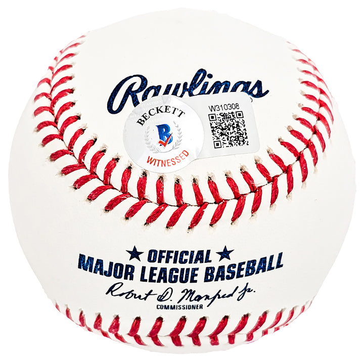 Ron Guidry Signed Official MLB Baseball Yankees "77 & 78 WS Champs" Beckett Wit