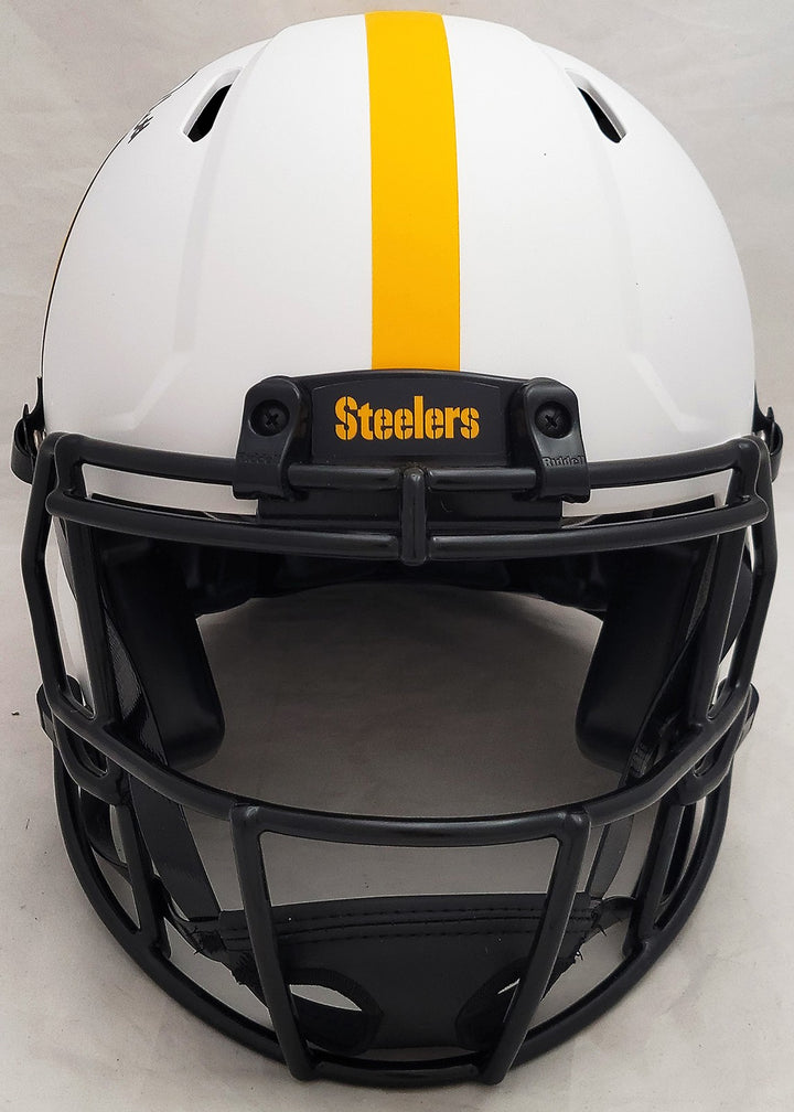 Kenny Pickett Auto Steelers Lunar Eclipse White Full Size Auth Speed Helmet BAS
