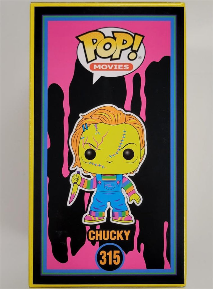 Ed Gale signed Blacklight Chucky Funko Pop! Pink autograph ~ BAS Beckett