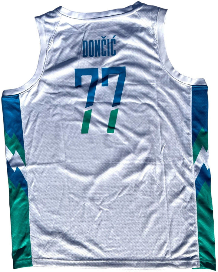 LUKA DONCIC SIGNED SLOVENIA AUTHENTIC BASKETBALL JERSEY MAVERICKS PSA/DNA