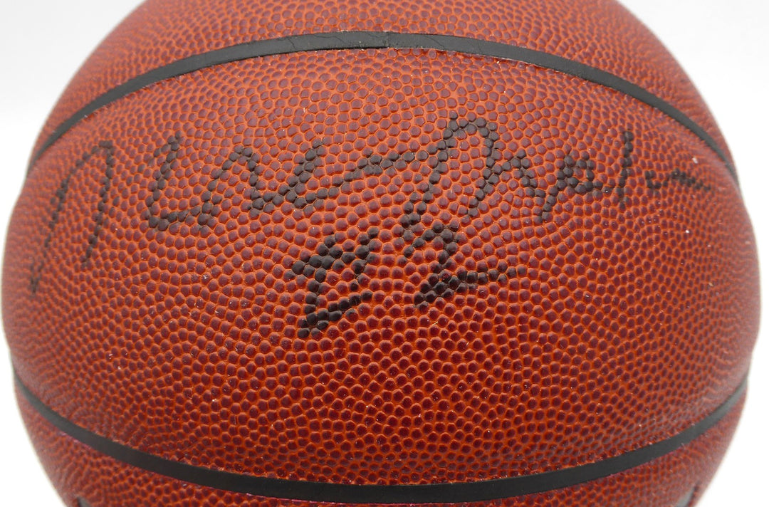 Moses Malone Signed Spalding I /O Basketball Philadelphia 76ers JSA #AT76250