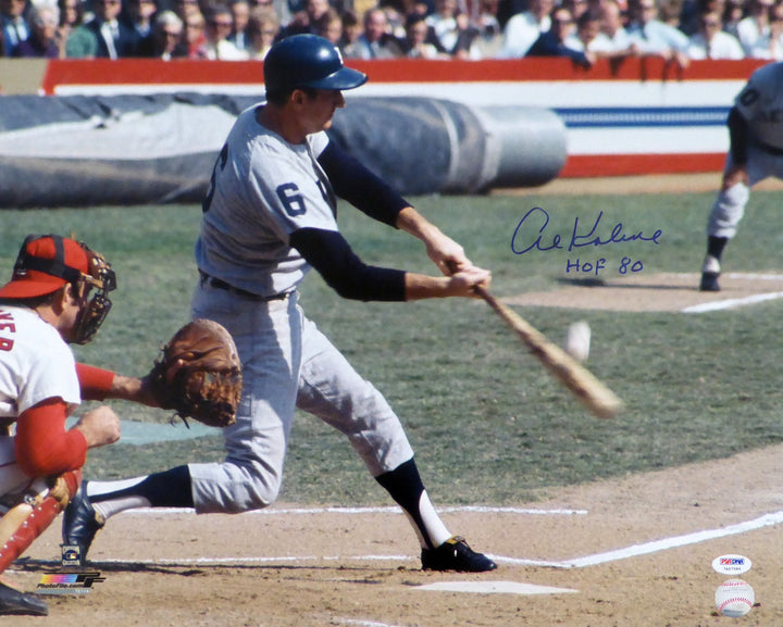Al Kaline Signed 16x20 Photo Detroit Tigers "HOF 80" PSA/DNA
