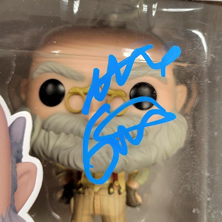 Mark Gustafson signed Pinocchio Geppetto Funko Pop! autograph (B) ~ BAS Beckett