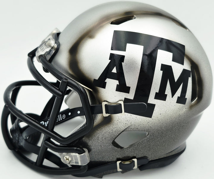 Johnny Manziel Auto Texas A&M Aggies Ice Speed Mini Helmet Beckett Witness