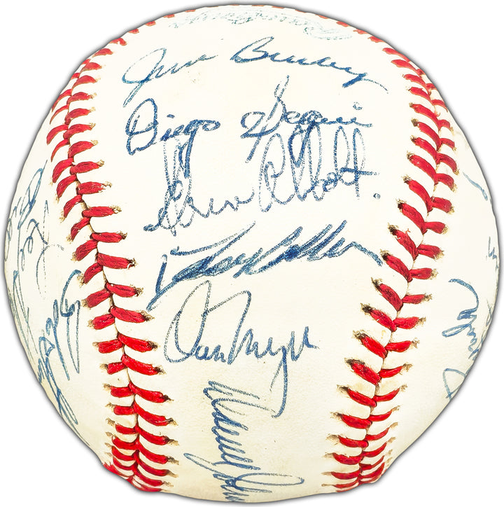 1977 Mariners Autographed AL Baseball Inaugural Year 26 Sigs JSA XX97490