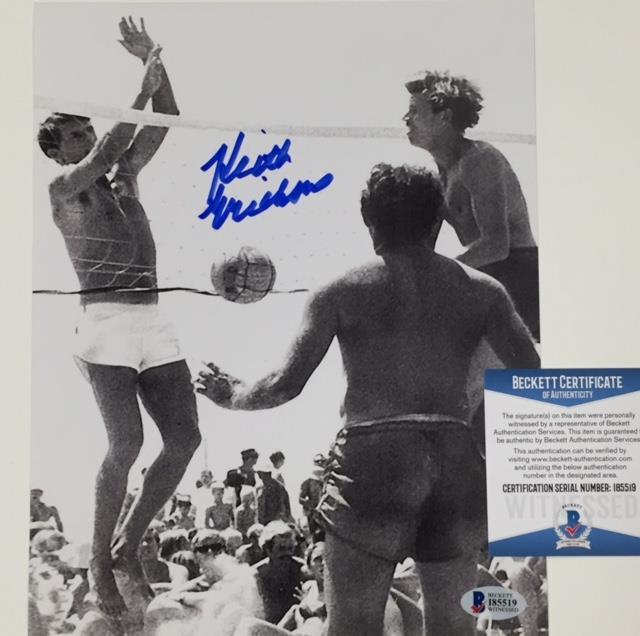 KEITH ERICKSON Team USA Volleyball Signed 8x10 Photo w/ BAS Beckett Witness COA