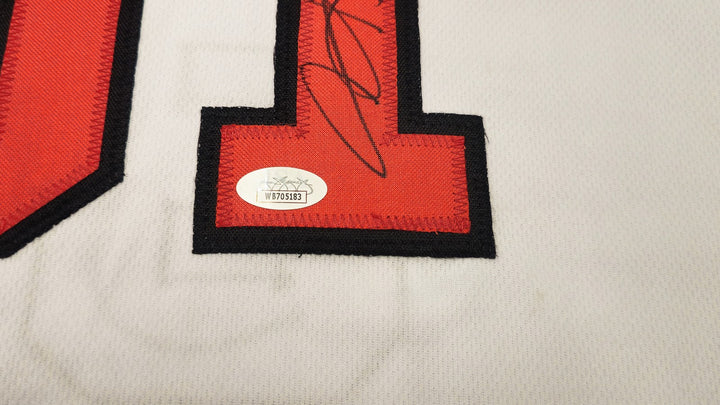 Chicago Bulls Dennis Rodman Autographed Signed White Jersey JSA