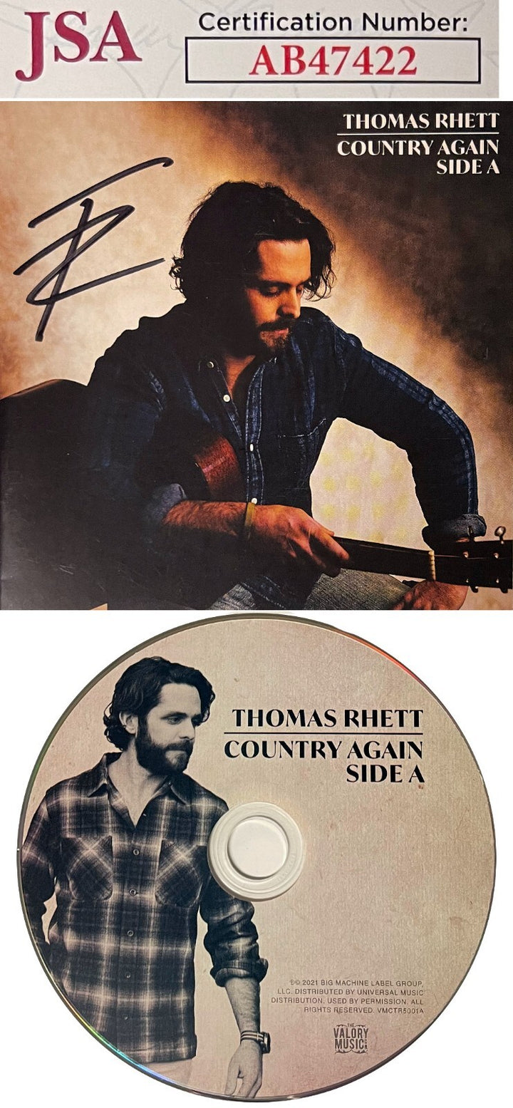 Thomas Rhett signed 2021 Country Again Side A Album Booklet w/CD & Case- JSA