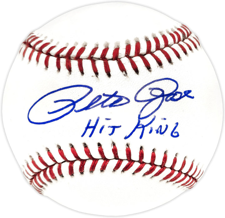 Pete Rose Signed Official NL Baseball Hit King PR Holo