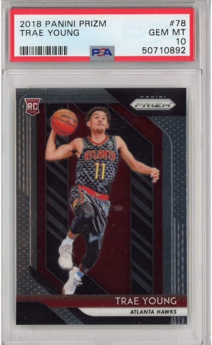 Graded 2018-19 Panini Prizm TRAE YOUNG #78 Rookie Card PSA 10 Mint