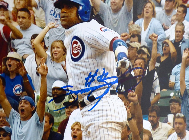 Sammy Sosa Autographed Signed 16x20 Photo Chicago Cubs Beckett BAS