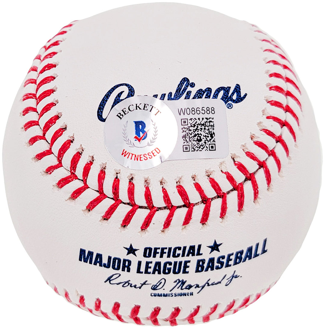 Cesar Geronimo Signed MLB Baseball Cincinnati Reds "75-76 WSC" Beckett Wit