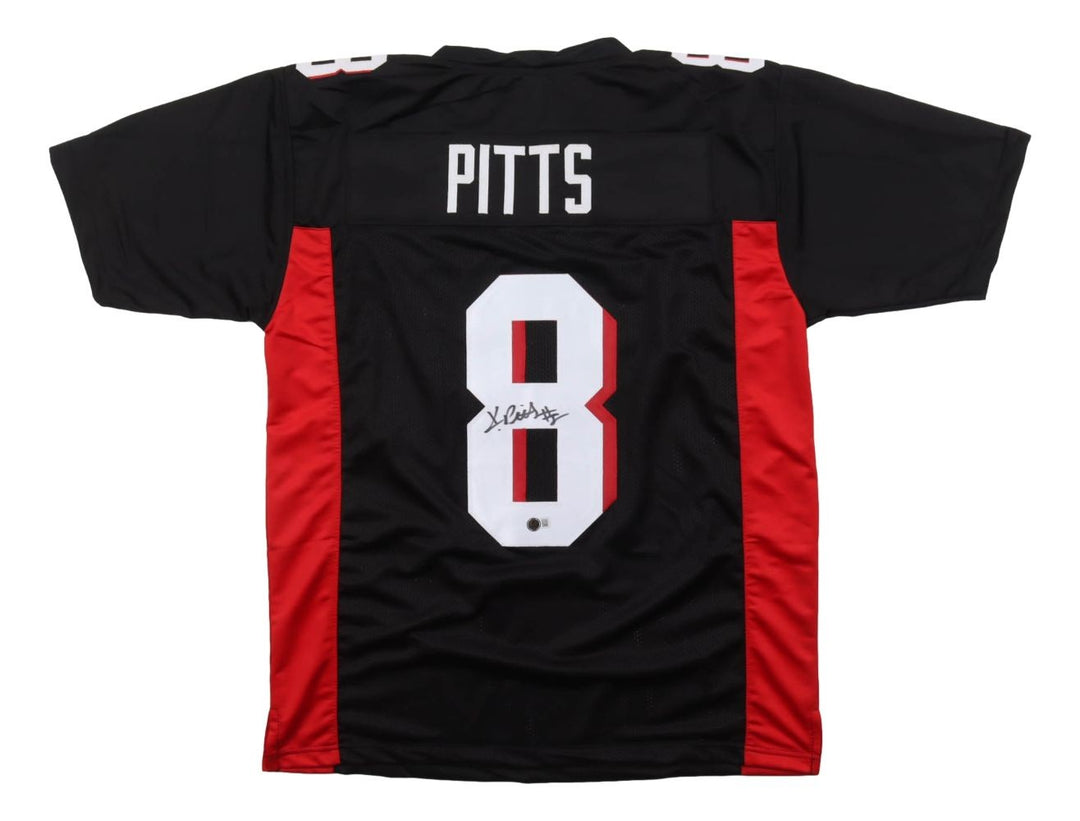 Kyle Pitts Atlanta Signed Black Football Jersey BAS