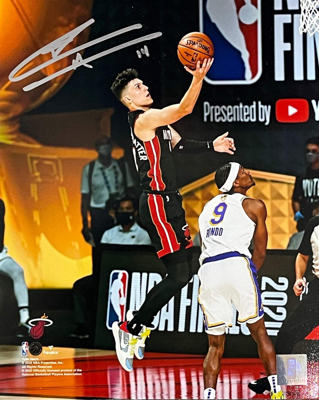 Tyler Herro Autographed Shooting a Layup 8x10 Basketball Photo