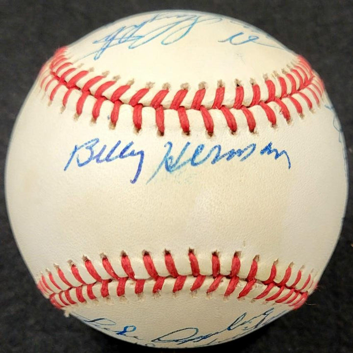 Hall of Famer HOF (12) signed Baseball PSA Slaughter Spahn Stargell Mize Kiner