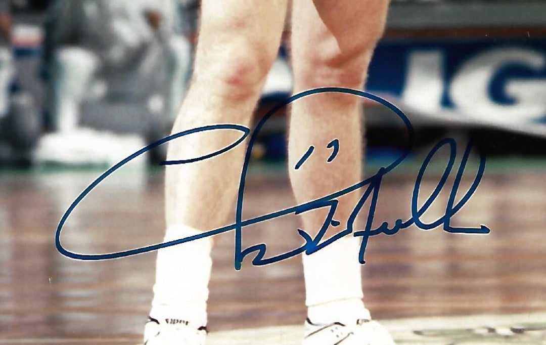 Chris Mullin signed 8x10 photo framed  Vs Larry Bird auto JSA COA hof Warriors