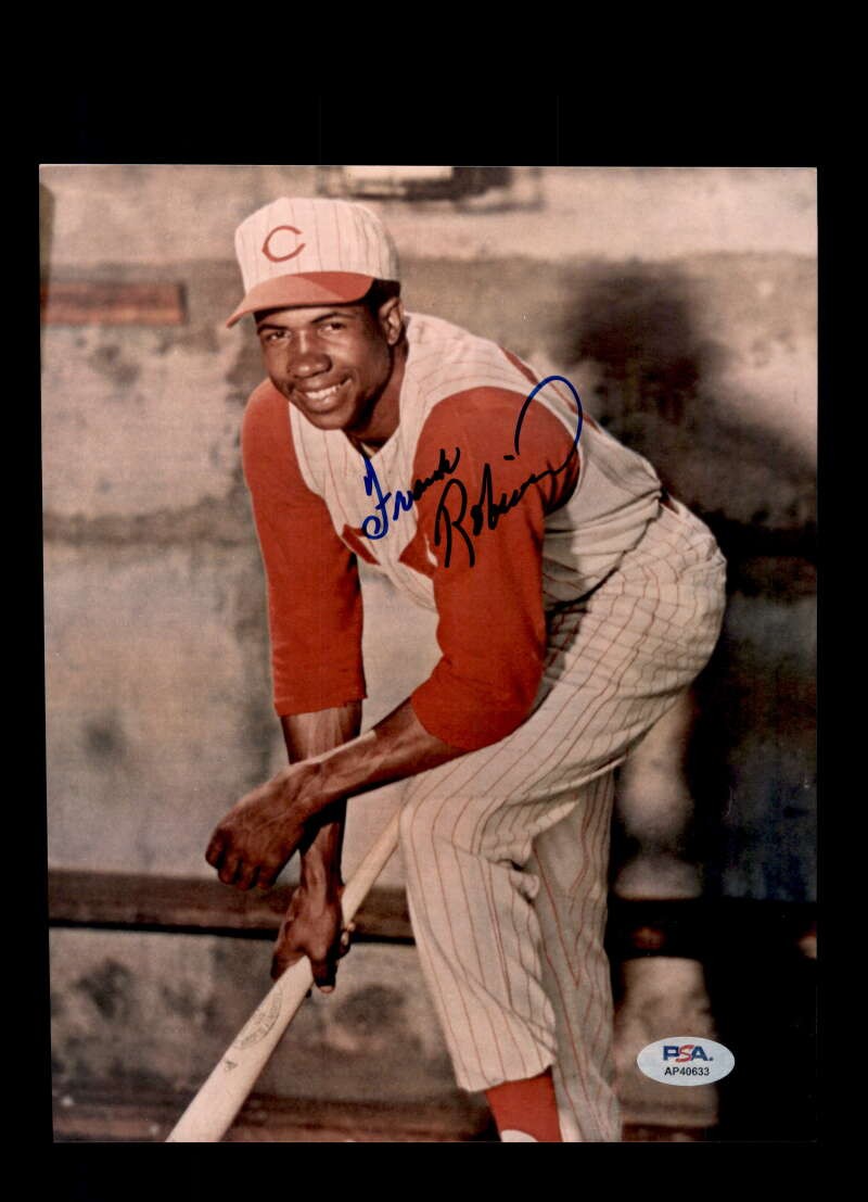 Frank Robinson PSA DNA Autograph 8x10 Photo Signed Reds