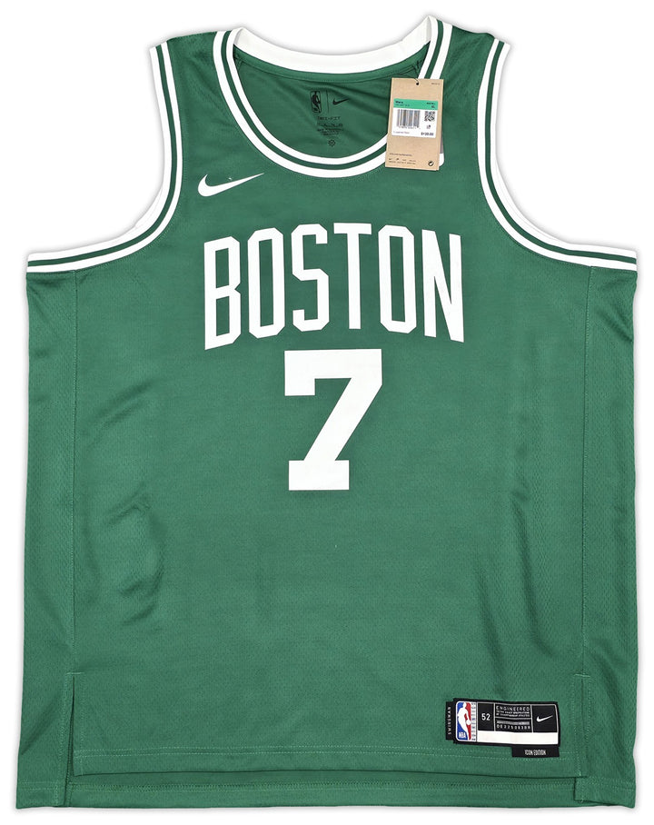 Boston Celtics Jaylen Brown Green Nike Swingman Icon Signed Jersey Beckett BAS