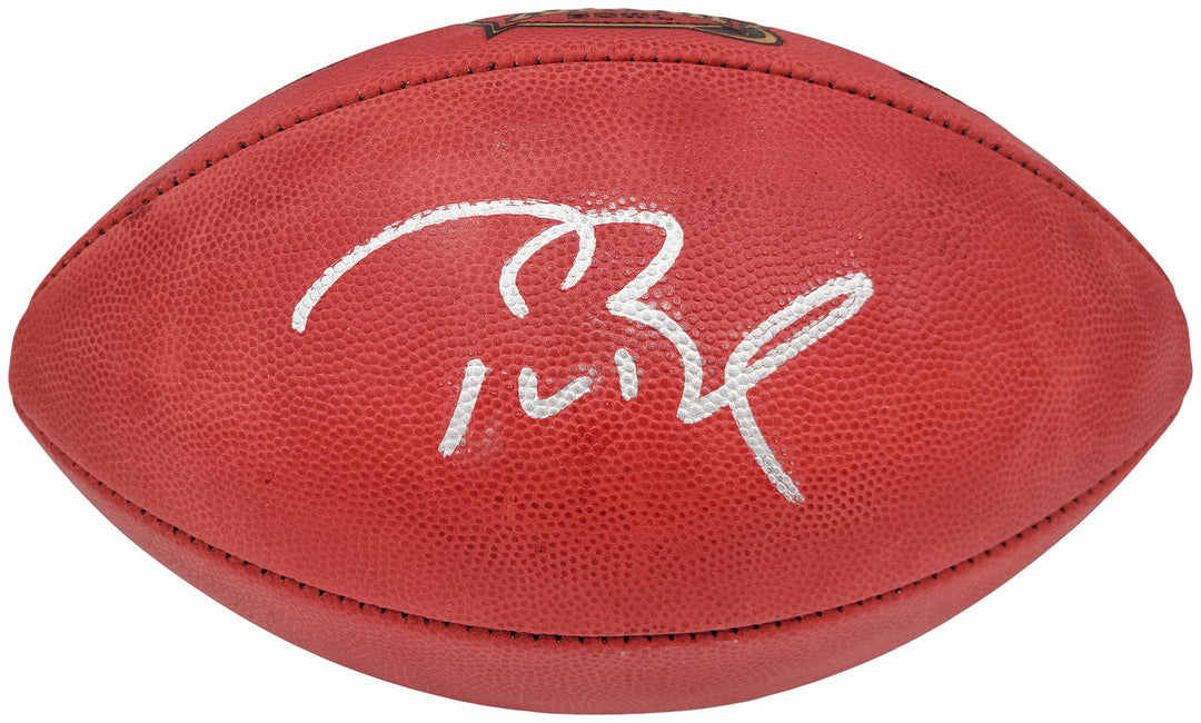 Tom Brady Auto Official NFL Leather SB XXXVIII Logo Football Buccaneers Fanatics