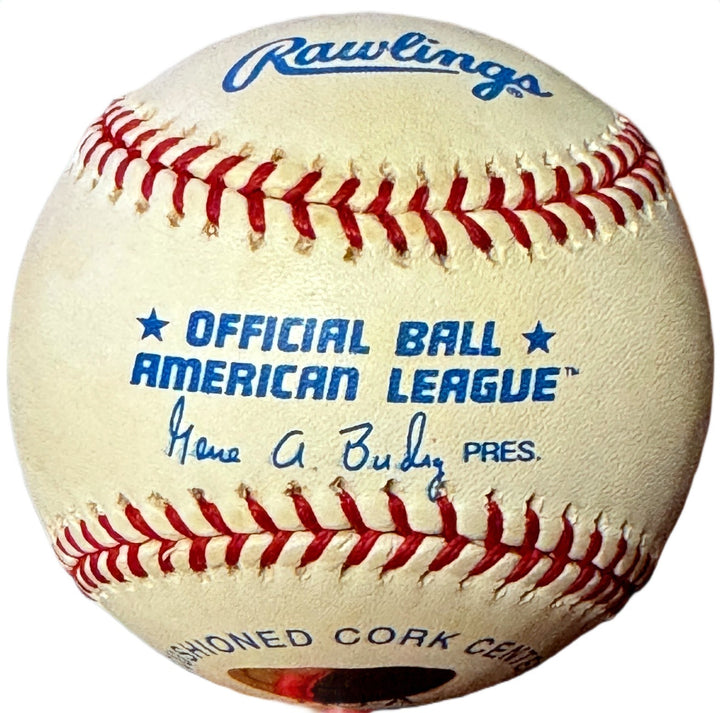 Phil Rizzuto signed Rawlings Official American League Baseball tone- Steiner