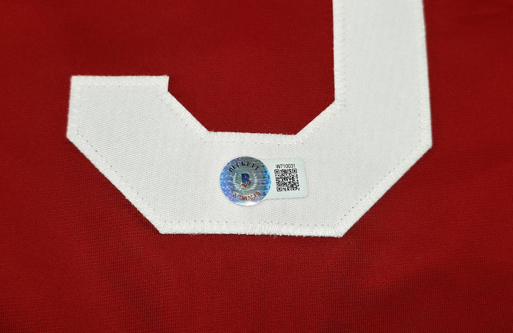 Cincinnati Reds Matt McLain Signed Red Jersey Beckett Witness