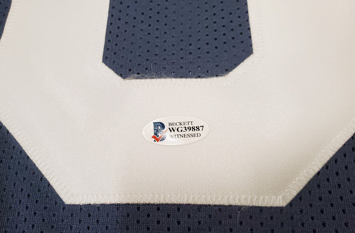 Penn State Nittany Lions Pat Freiermuth Autographed Signed Blue Jersey Beckett