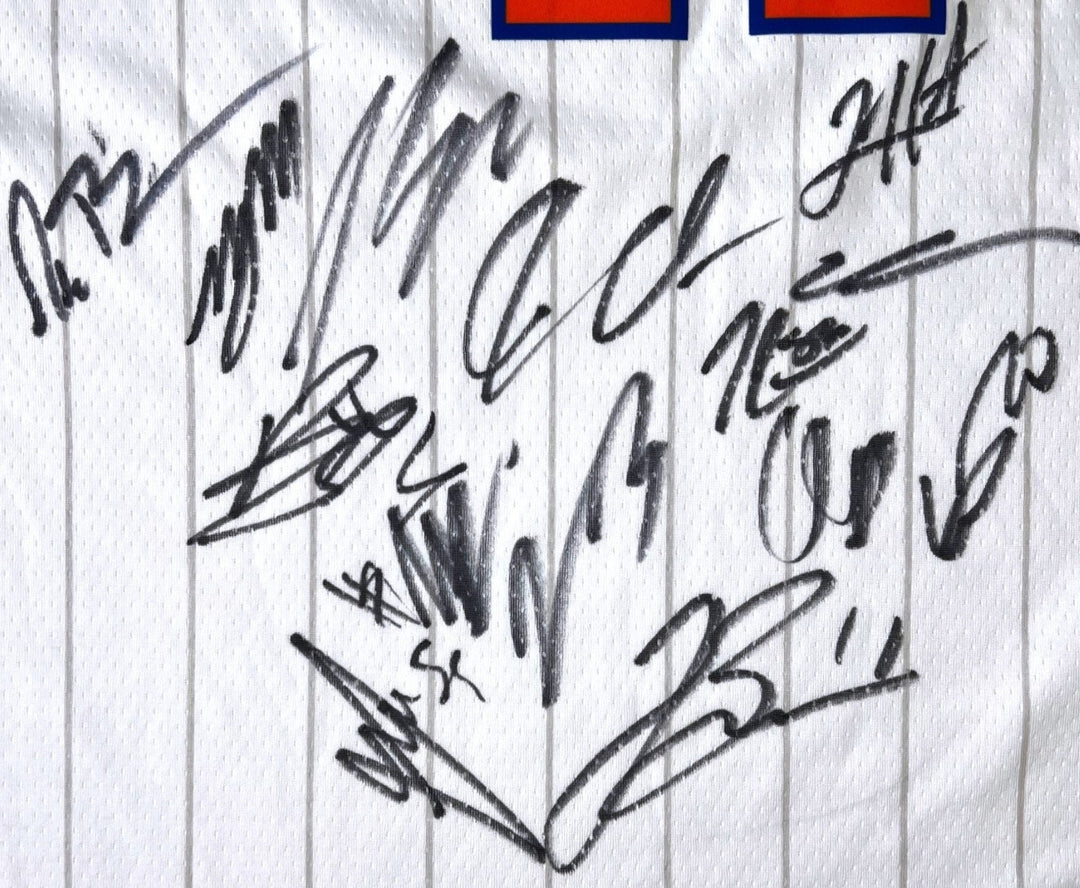 2026 NEW YORK KNICKS TEAM SIGNED NIKE BASKETBALL JERSEY JALEN BRUNSON HART + JSA