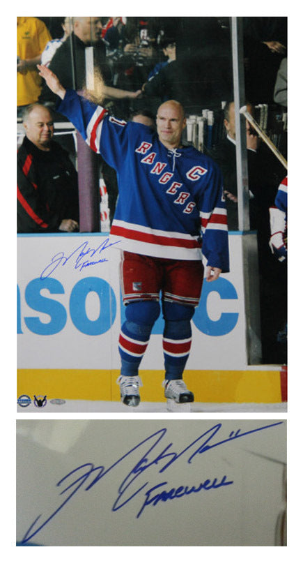 Mark Messier Signed FAREWELL 16x24 Photo RANGERS AUTOGRAPH FINAL WAVE STEINER