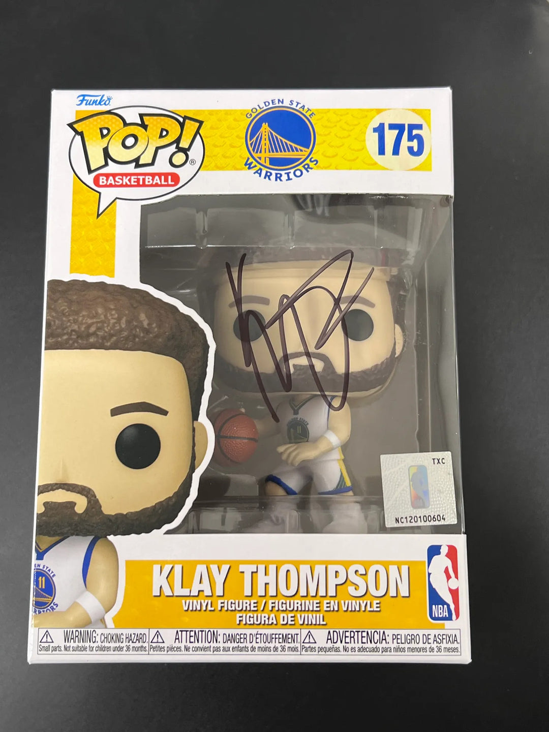 Klay Thompson Signed Funko Pop #175 JSA Encapsulated Autographed GSW