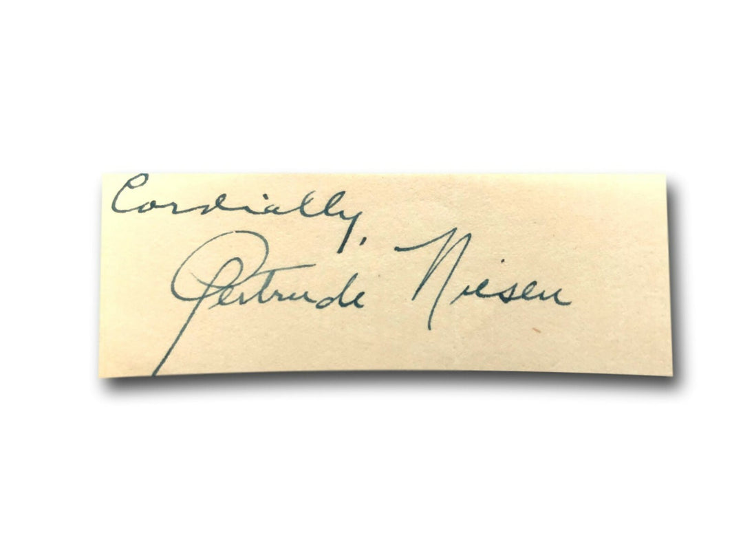 Gertrude Niesen Hand Signed Page Cut JSA COA Autograph Actress Singer