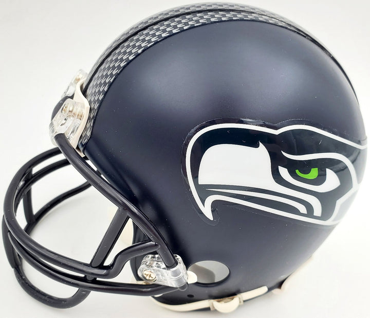 Tyler Lockett Autographed Signed Seattle Seahawks Mini Helmet In Silver MCS Holo