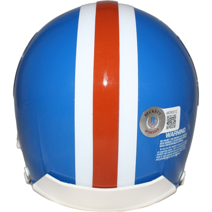 Champ Bailey Signed Denver Broncos TB VSR4 Mini Helmet Beckett 42234