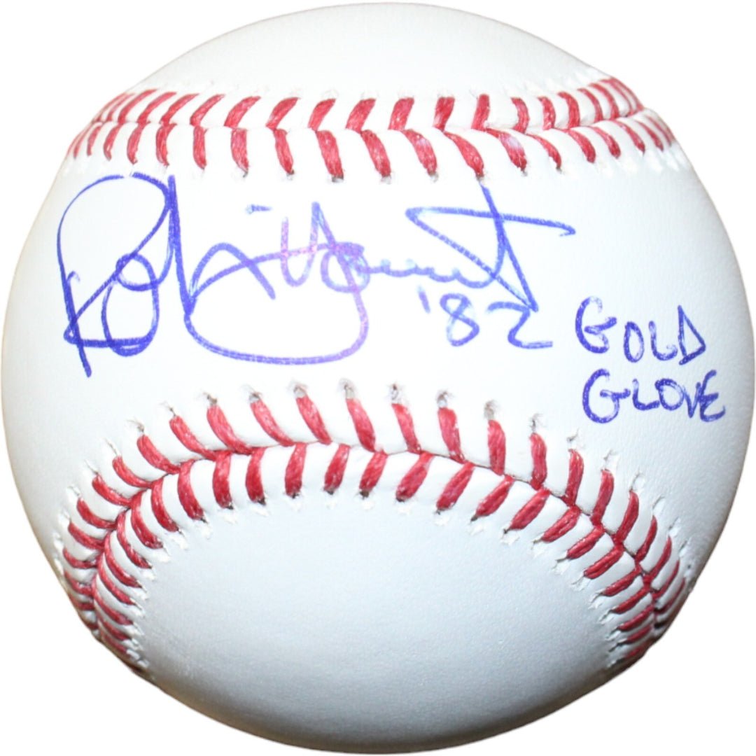 Robin Yount Signed Milwaukee Brewers OML Baseball 82 Gold Glove BAS 40749